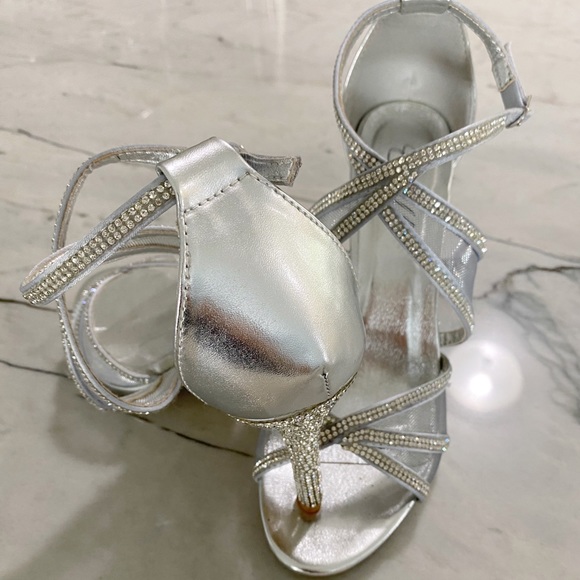 Camille La Vie Rhinestone High Heeled Sandals, 7.5 - Picture 6 of 8